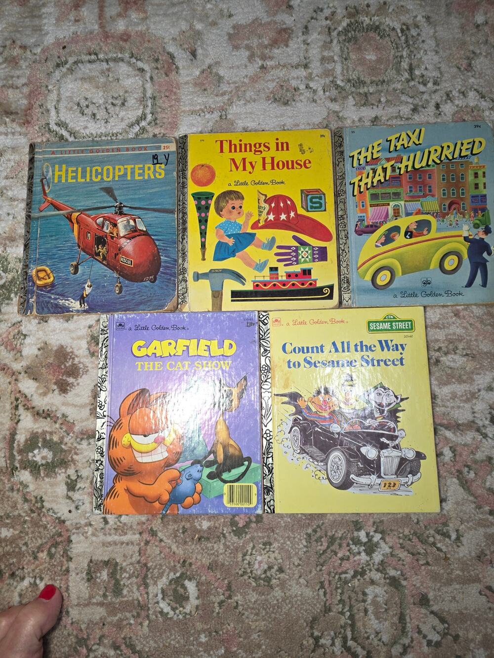 Lot of 5 Little Golden Books - Helicopters and more